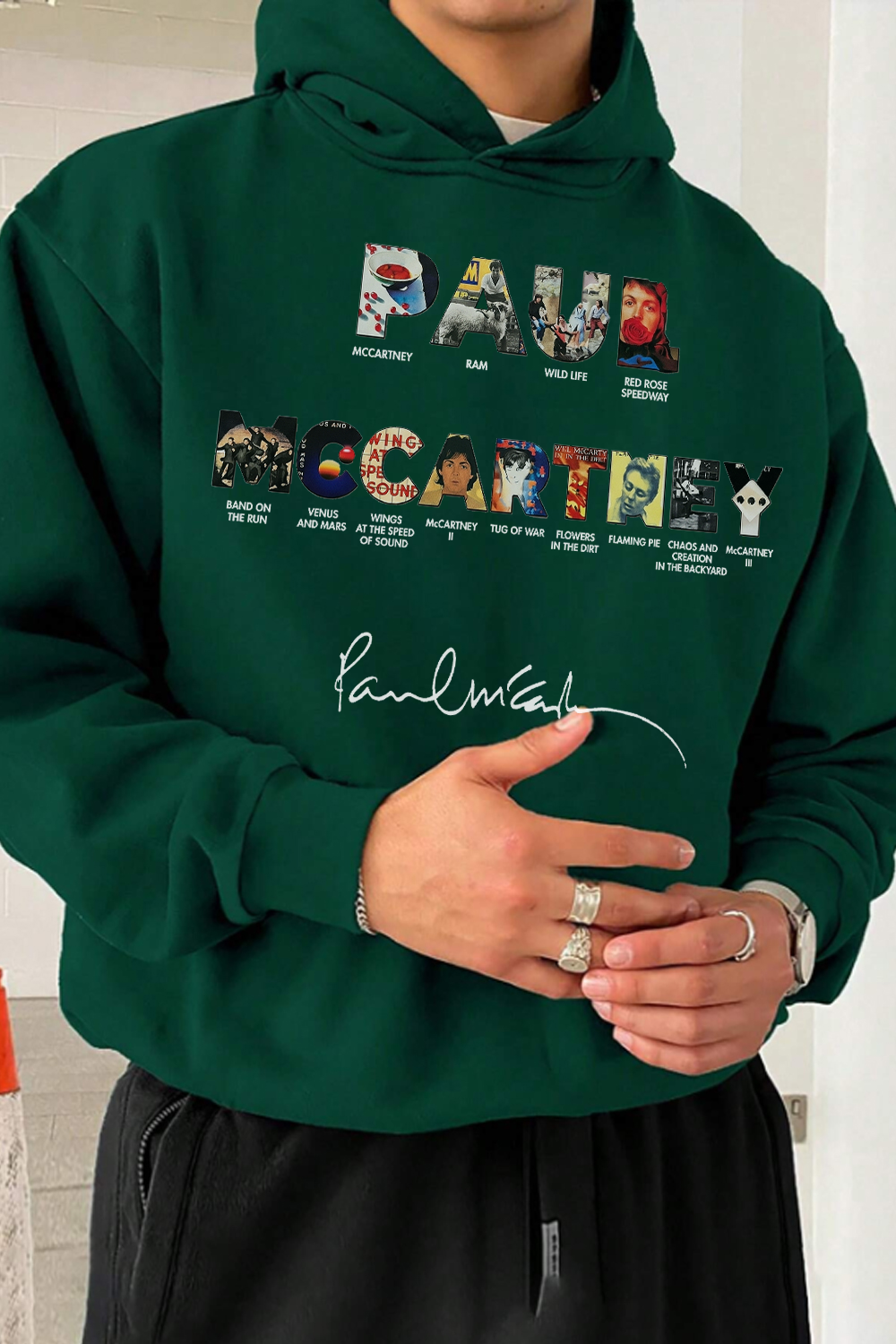 Paul Mccartney Print Hoodie