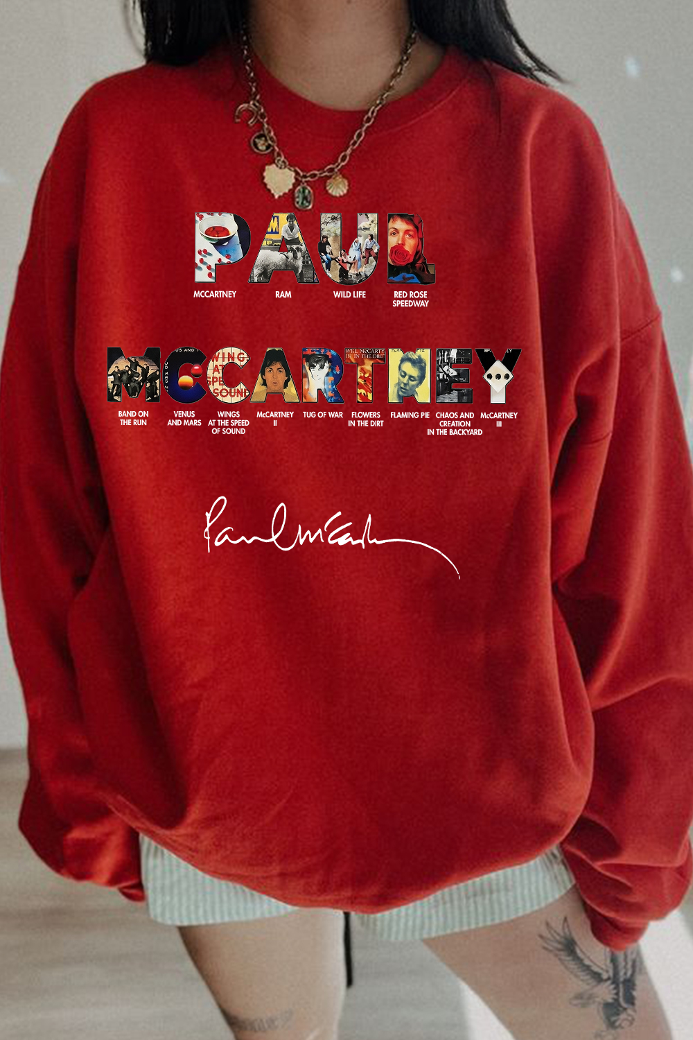 Paul Mccartney Print Women Sweatshirt