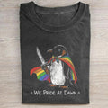 We Pride At Dawn Funny Penguin Pride T-Shirt