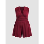 Women's Spring/Summer Sleeveless V-Neck Romper