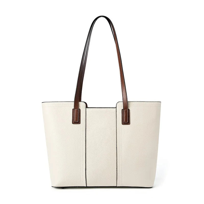 Genuine Leather Work Tote Bag for Women Classic Large