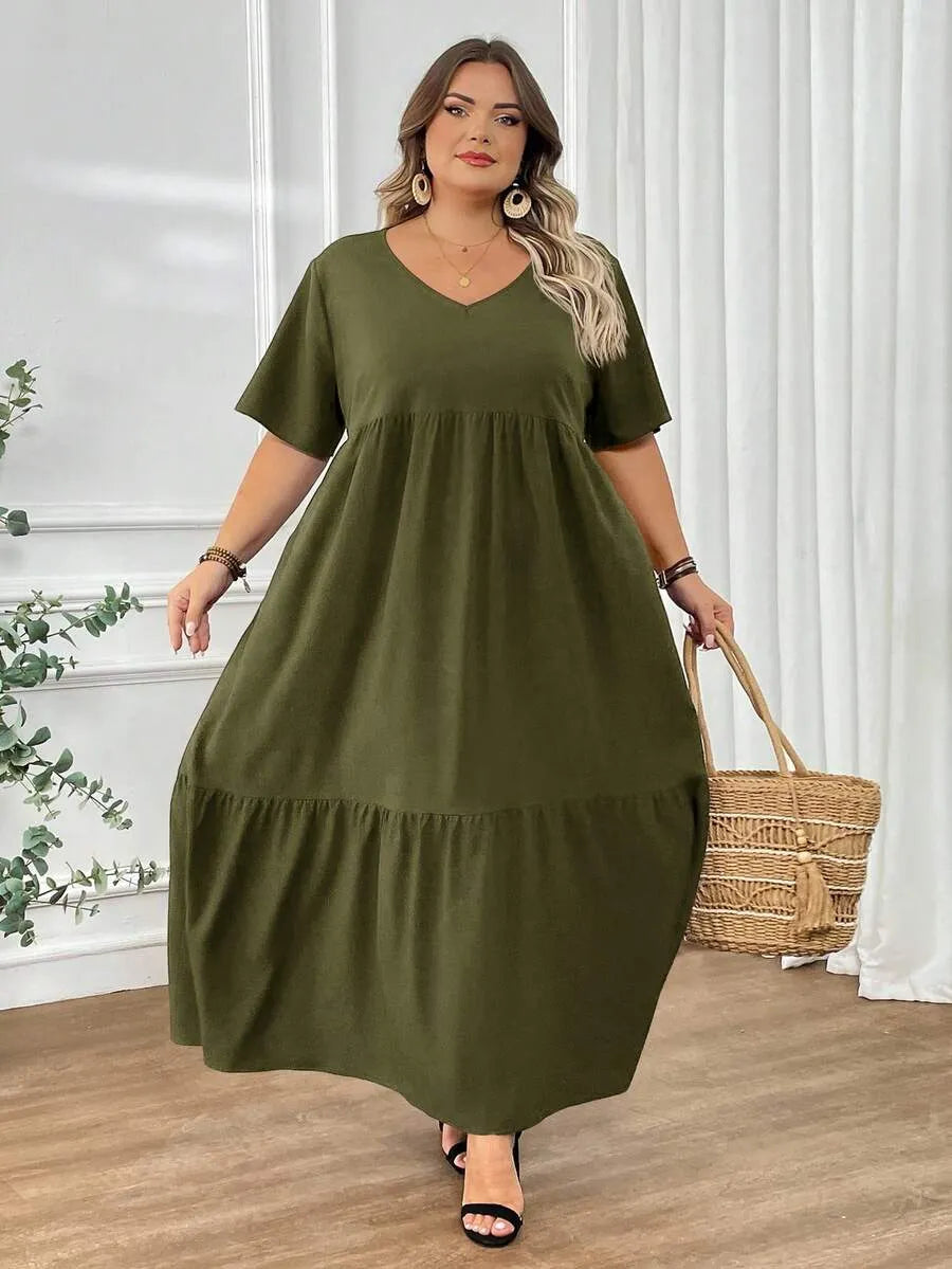 Women's Plus-Size Summer Bohemian-Style Dress