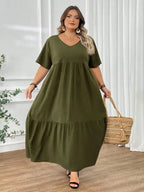 Women's Plus-Size Summer Bohemian-Style Dress