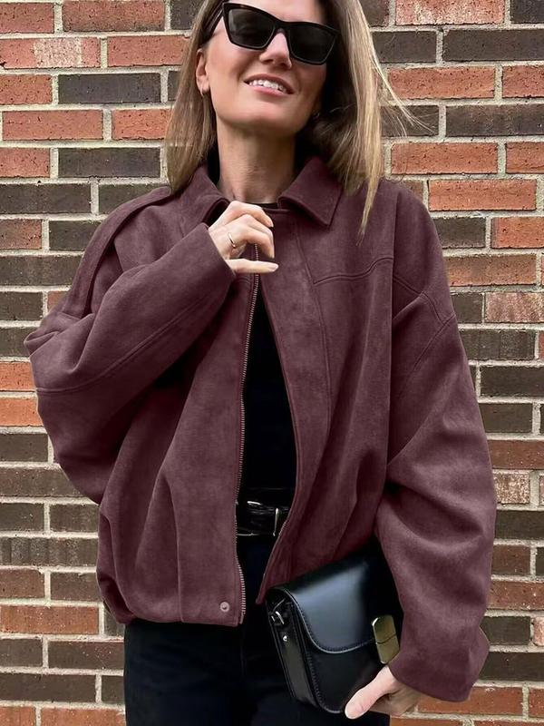 Casual Zip Up Jacket Women's Winter Jacket
