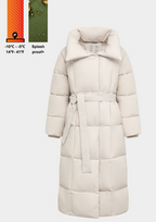 Extra Long Length Belted Button Jacket Splashproof