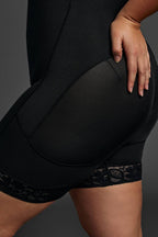 High-Waisted Button Front Shaping Control Shapewear