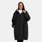 Drying Robe Waterproof Wind Resistant Changing Robe Soft Sherpa Fleece Lined Oversized Hooded Long Sleeve Coat Jacket for Kids Adults Men Women Surfing Beach Swimming Keep Dry
