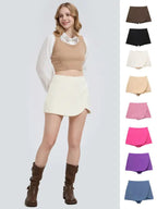 Women's Casual Shorts Skirts, High Waist with Side Zip, Comfortable & Stylish, Perfect for Daily Wear, Ladies Fashion