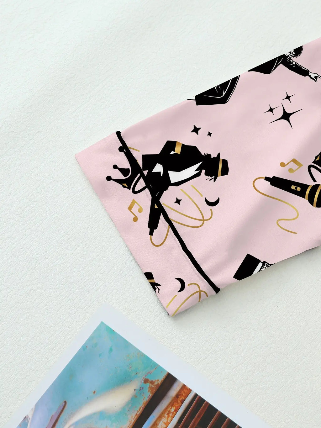 Women's Cute Retro Music Star Pajamas Set