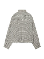 Women's Loose-Fit Plaid Bomber Jacket