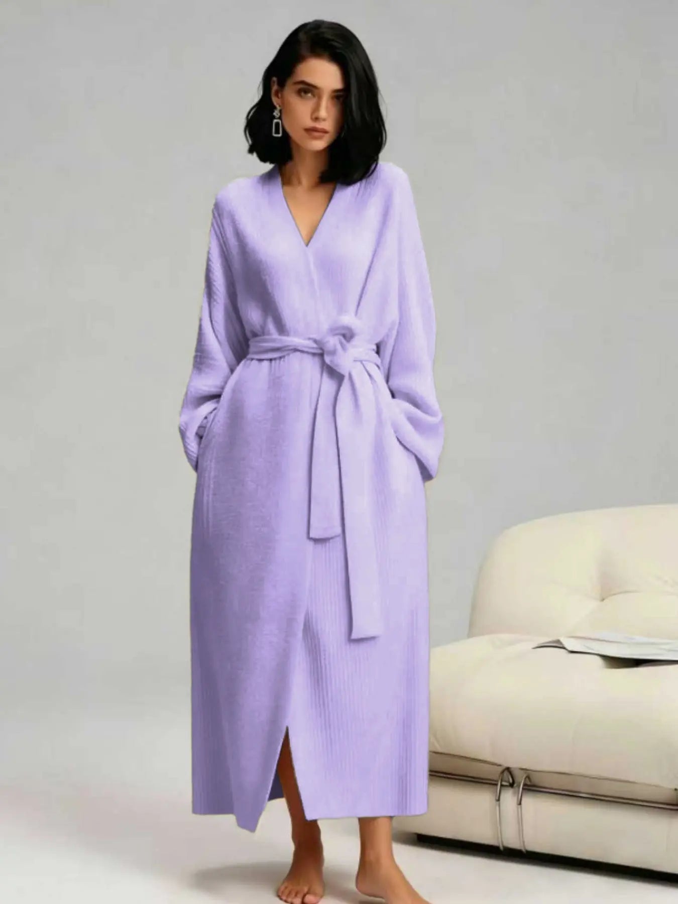 Women's Double-Sided Fleece Robe