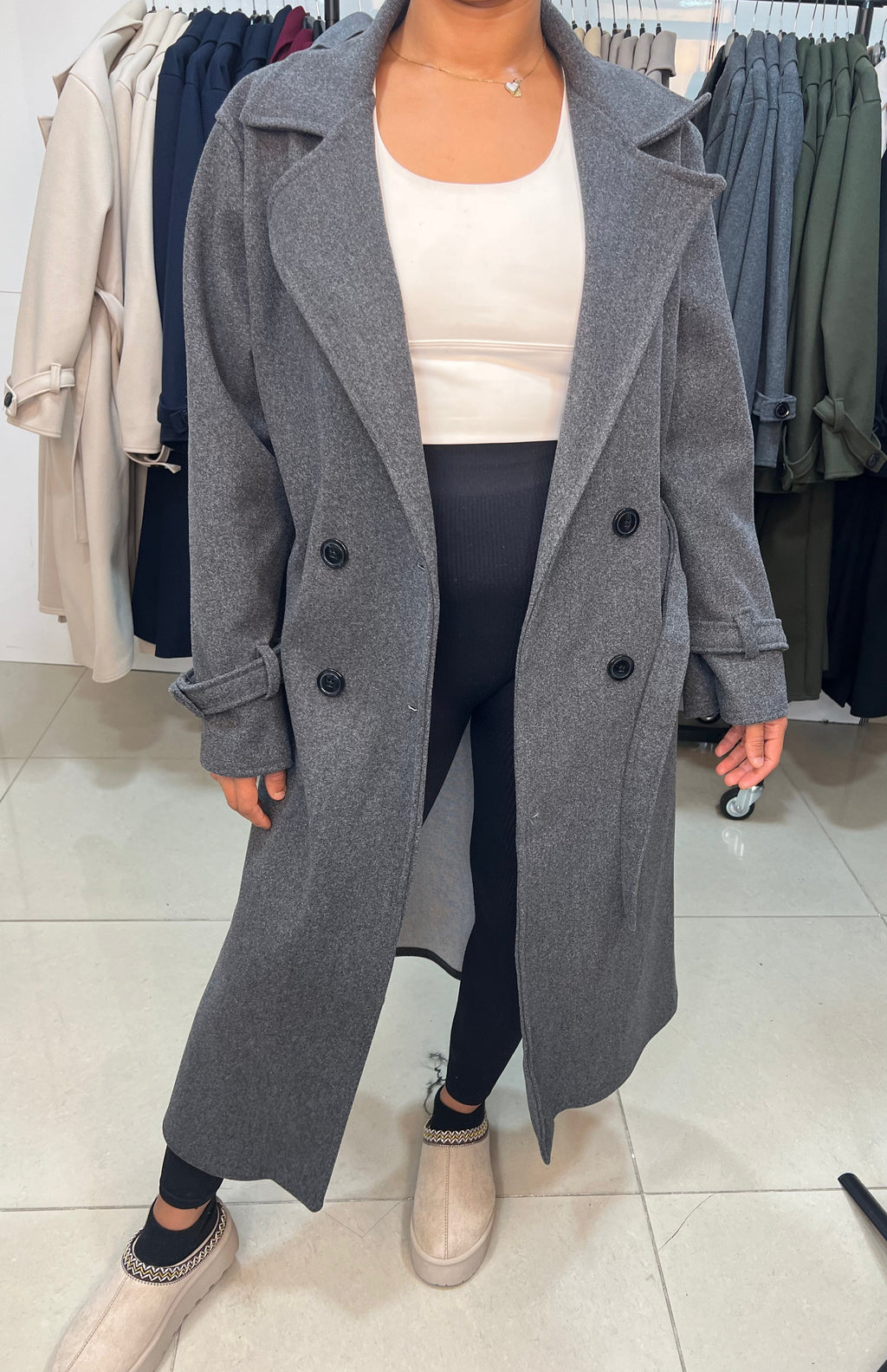 Trench long oversize