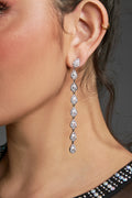 Curveins Elegant Zirconia Teardrop Chic Earrings