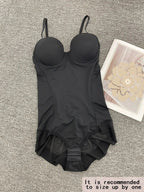 Slimming Bodysuit Shapewear with Bra, Adjustable Straps and Hook Closure, Lightweight Shaping Underwear for Women, Perfect for Evening Gowns