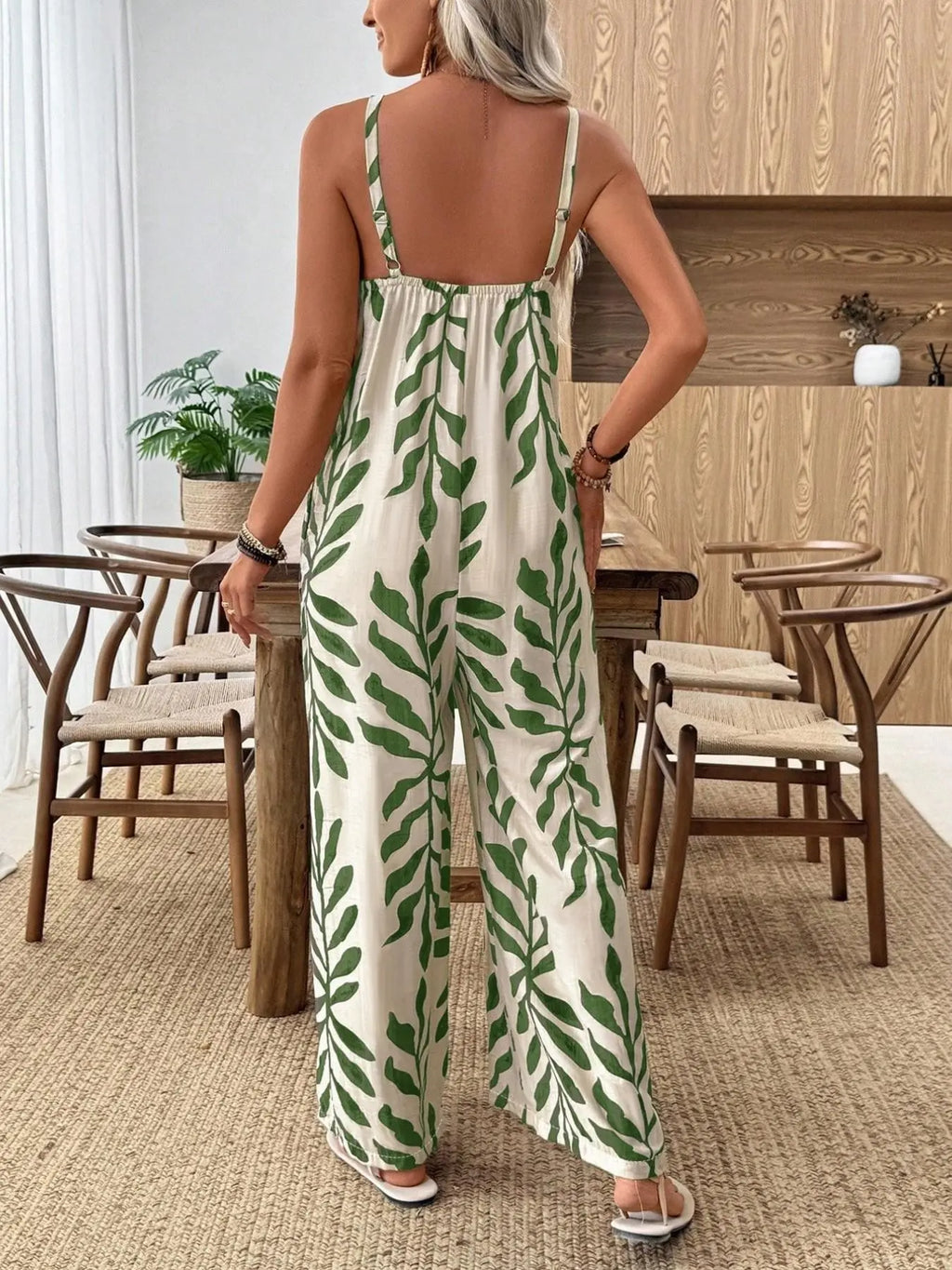 Women's Casual Chic Bohemian Printed Loose One-Piece Jumpsuit