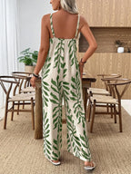 Women's Casual Chic Bohemian Printed Loose One-Piece Jumpsuit