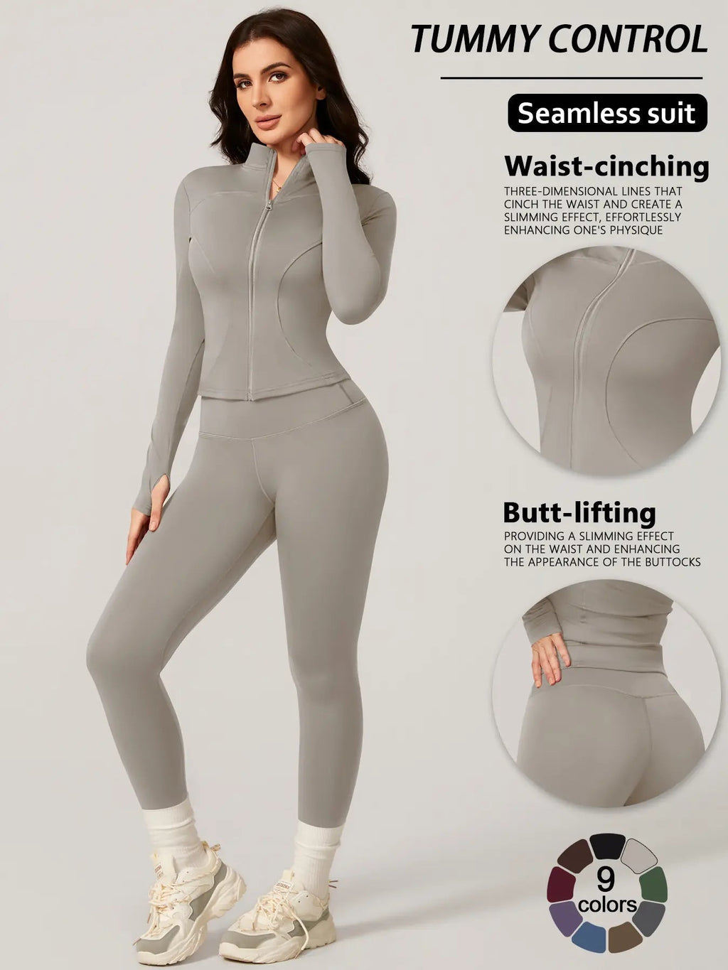 Women's Two-Piece Slim-Fitting Workout Set