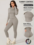 Women's Two-Piece Slim-Fitting Workout Set