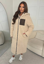 Double Trouble Black Reversible Borg Padded Puffer Coat