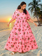 Women's Plus-Size Summer Bohemian-Style Dress