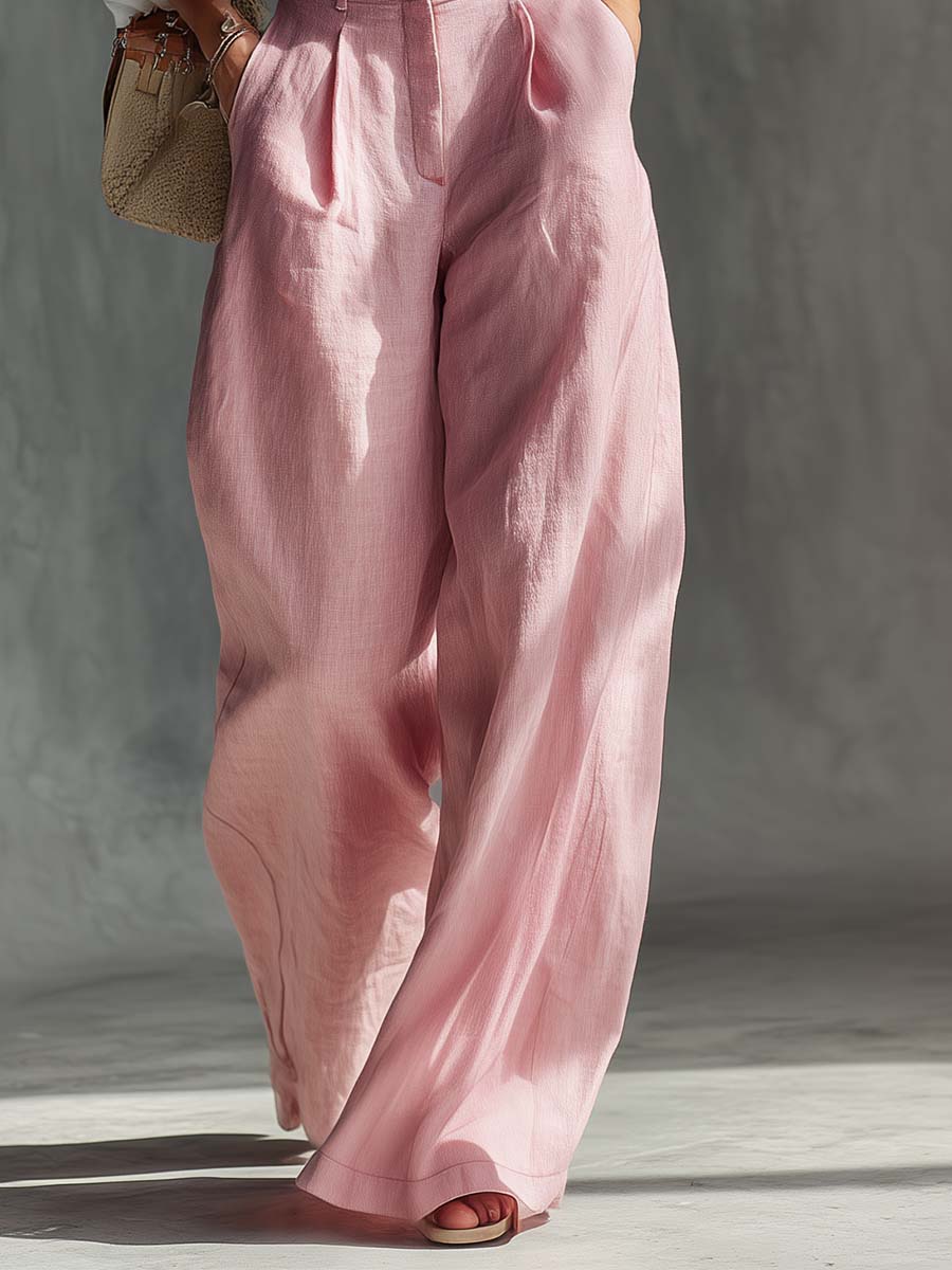 New Summer Autumn High Waist Pleated Suspender Pants