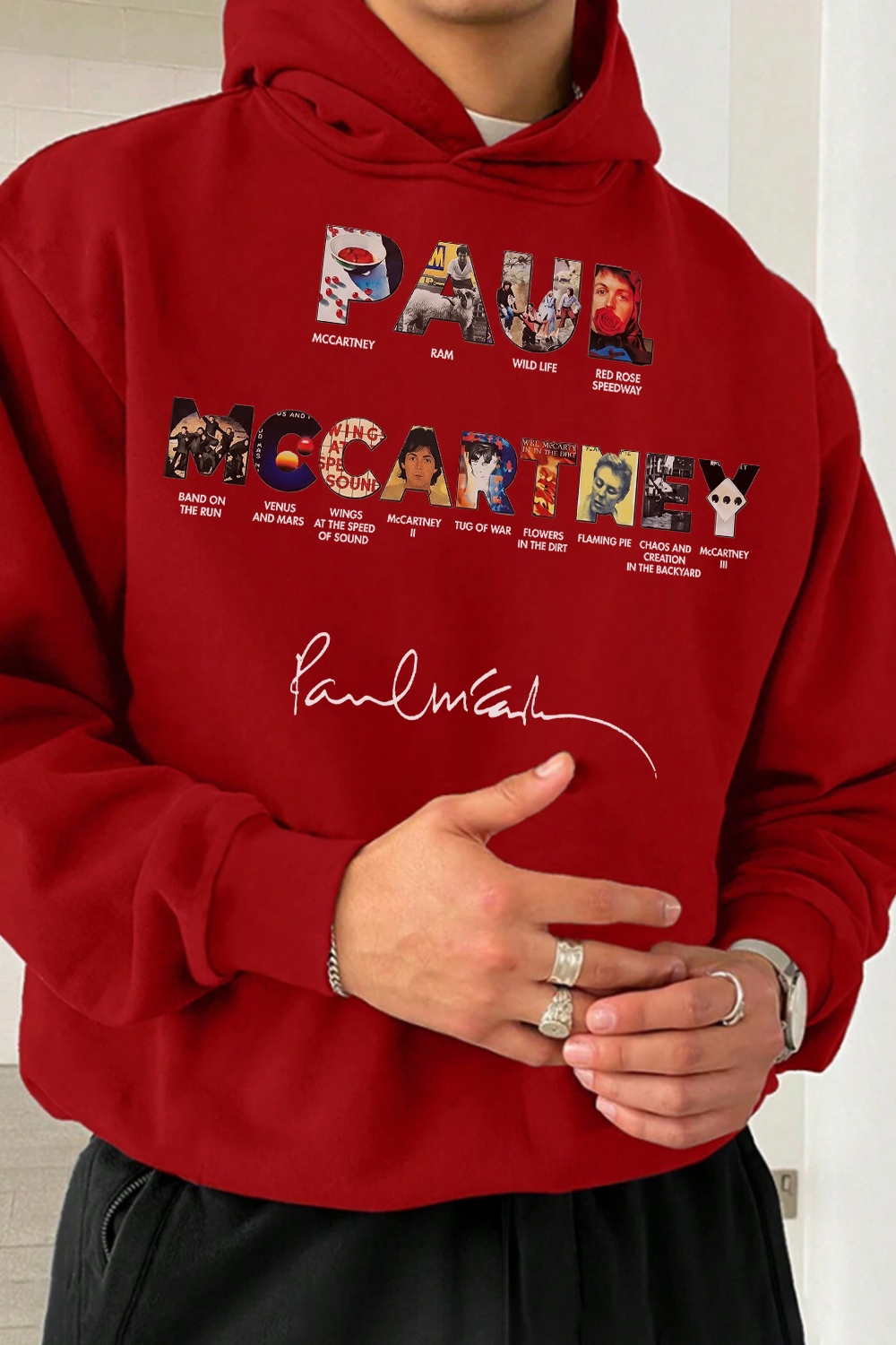 Paul Mccartney Print Hoodie