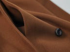 Long double-breasted coat with a belt and lapel, suitable for everyday wear and versatile