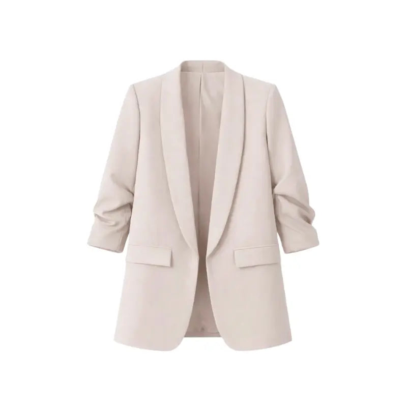 American-style pleated sleeve blazer | Women's clothing | Blazer | Pleated | Casual | Loose fit