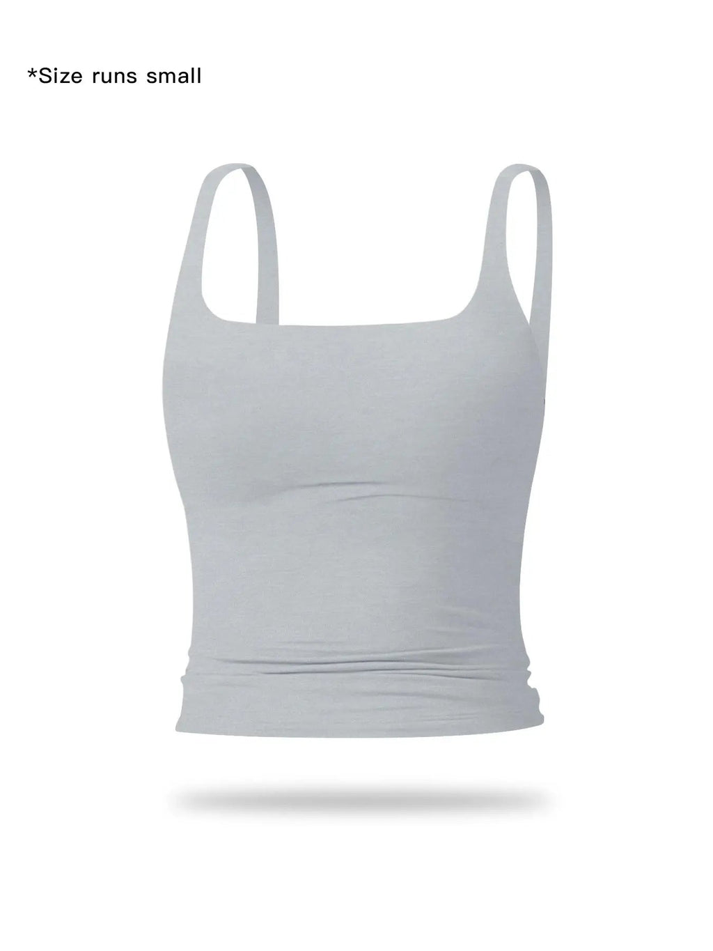 Women's solid-color sports tank top