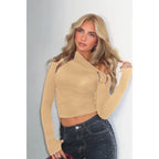 Off-shoulder T-shirt
