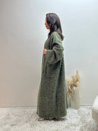 Oversized Coat Straight Fit with Two Pockets for Women