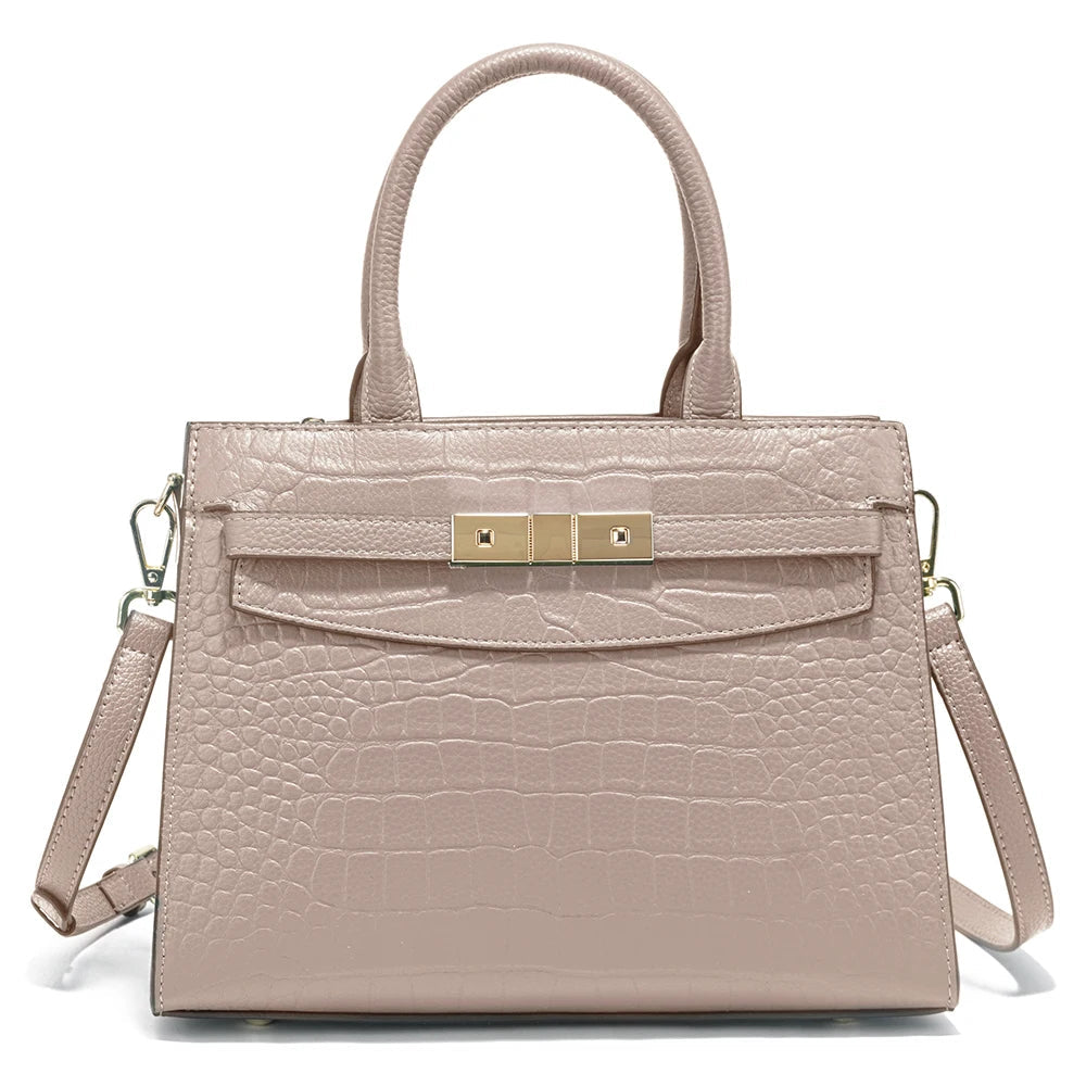 Women’s Cowhide Leather Top Handle Bag