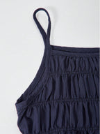Two-Piece Set Women's Solid Color Cami Top & Wide Leg Pants Set