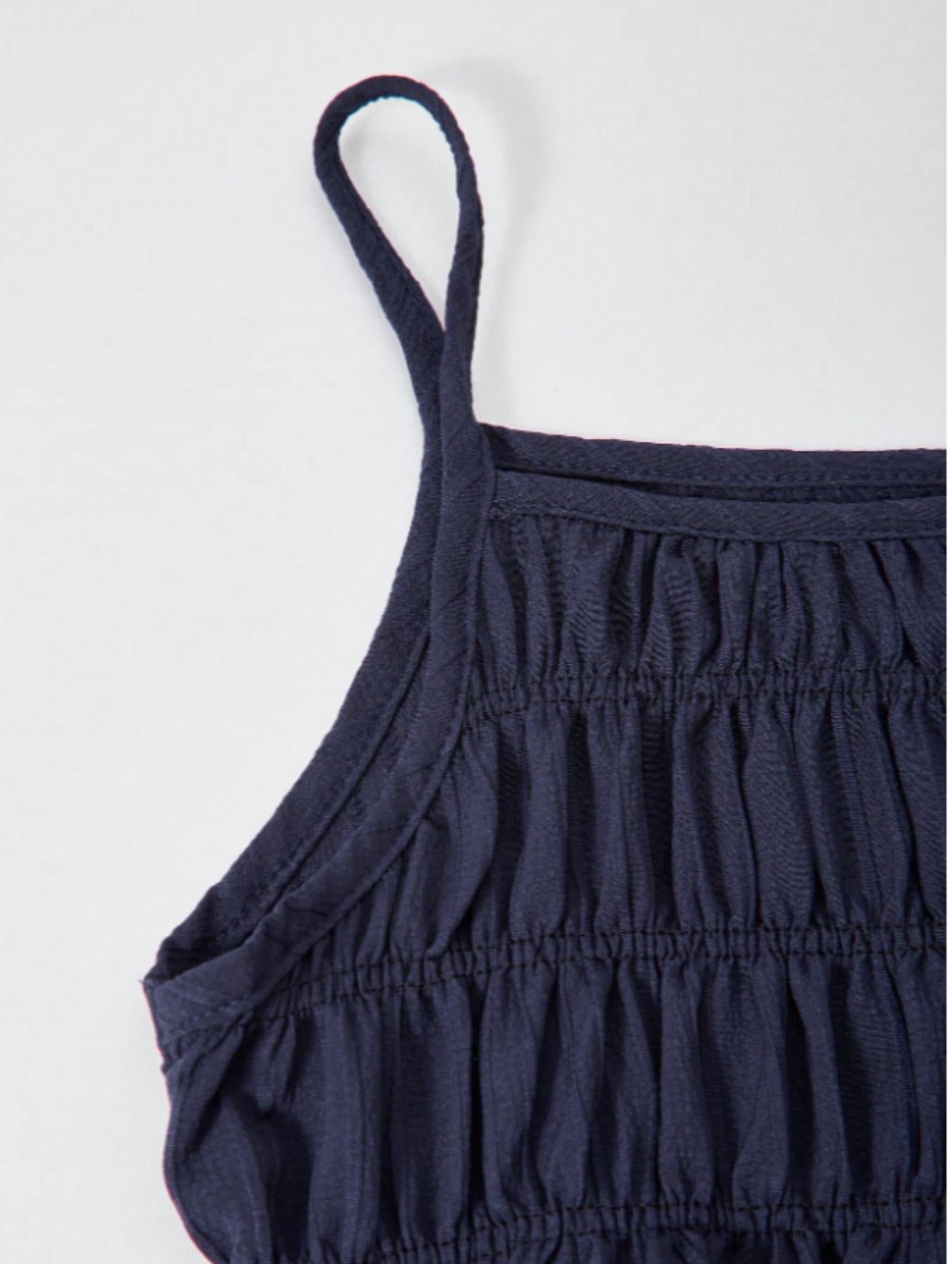 Two-Piece Set Women's Solid Color Cami Top & Wide Leg Pants Set