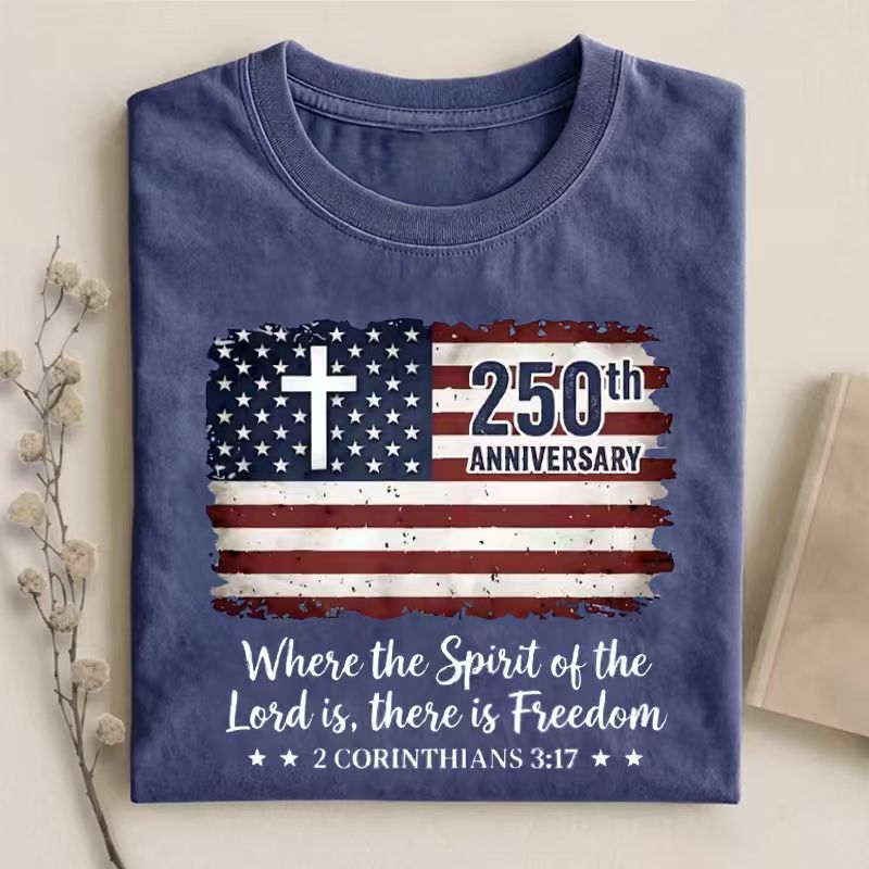 Freedom Christian America 250th Anniversary T-shirt