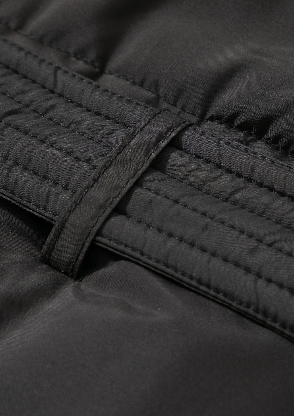Extra Long Length Belted Button Jacket Splashproof