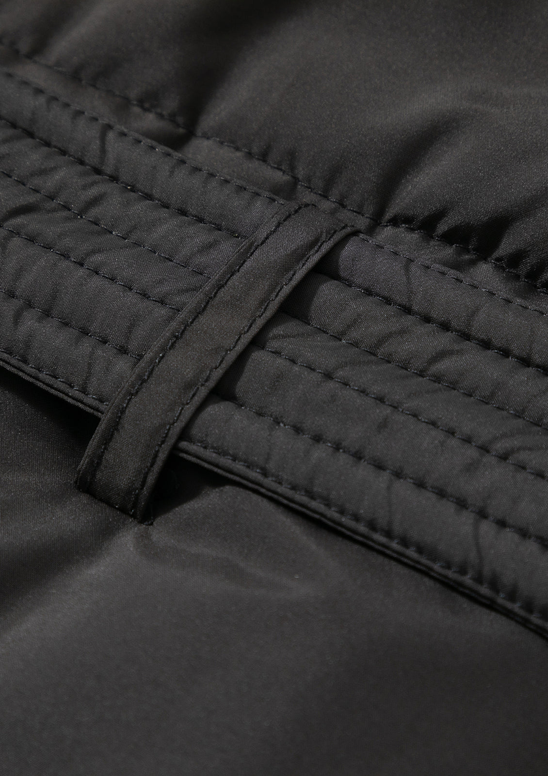 Extra Long Length Belted Button Jacket Splashproof
