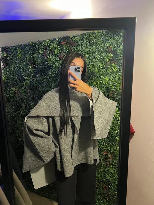 Cape design casual style tops
