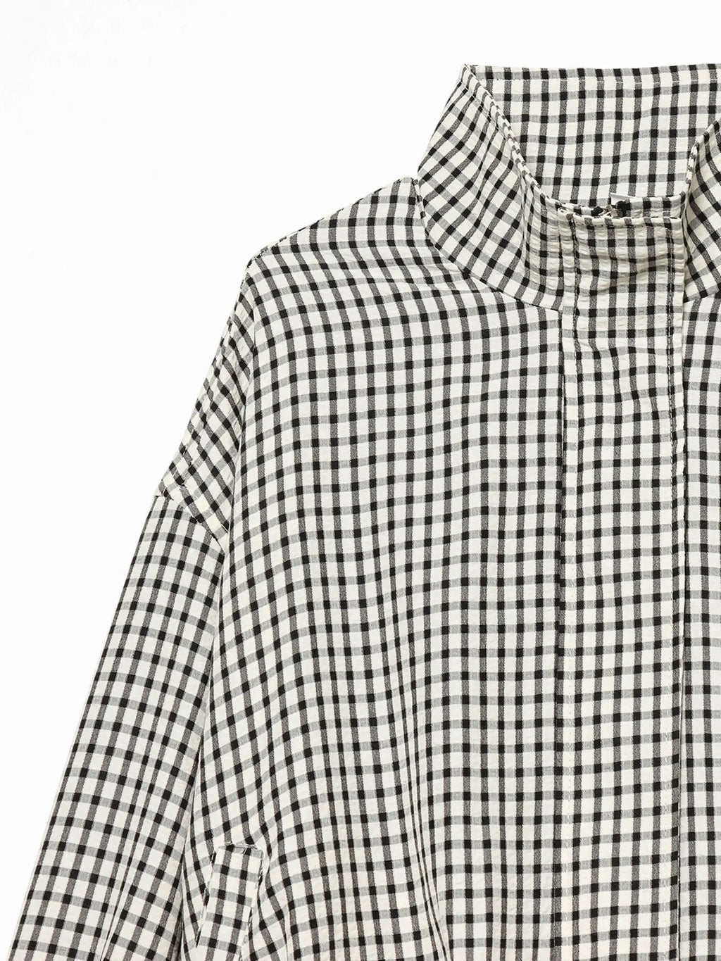 Women's Loose-Fit Plaid Bomber Jacket