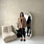 Ladies Collar Batwing Pocket Lined Jacket