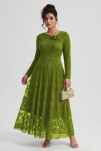 Curveins Plus Size Flowing Solid and Printed Panel Pleated Maxi Dress
