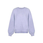 Women's Drop Shoulder Split Hem Sweater, Casual Long Sleeve Round Neck Jumper, Women's Knitwear Top for Fall & Winter, Sweaters for Women