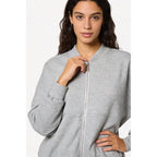 Spring tracksuit with zippered, fleece-free lining