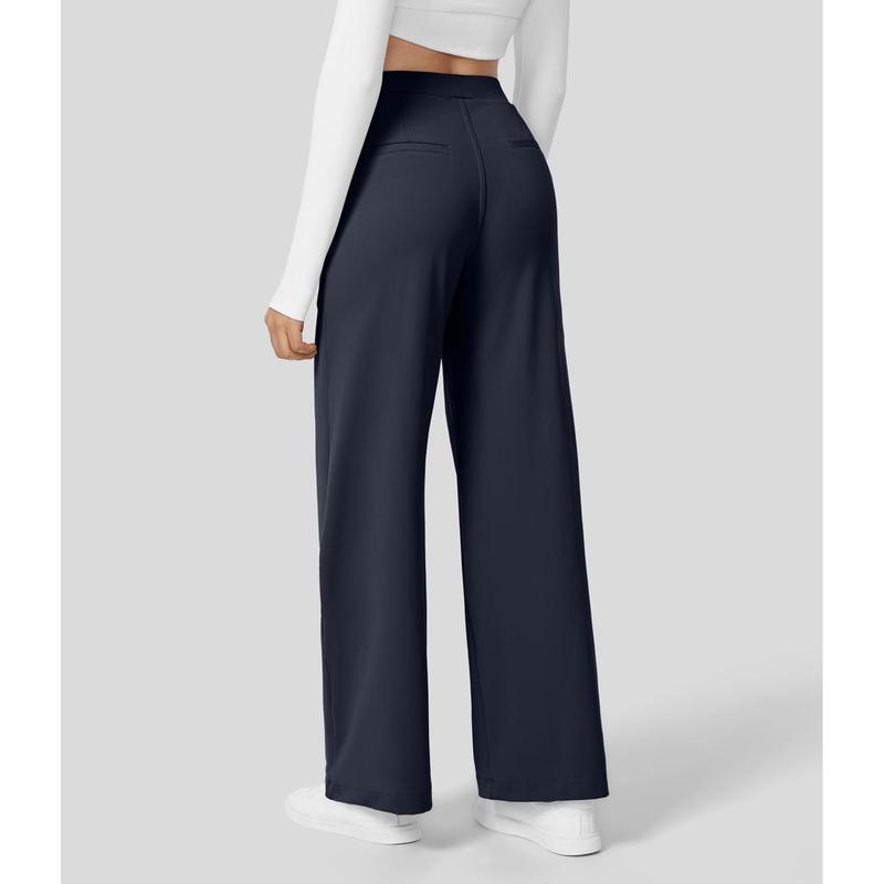 High Waisted Pocket Straight Leg Work Pants, Business Casual Outfits for Women, Women's Sports & Outdoor Clothing