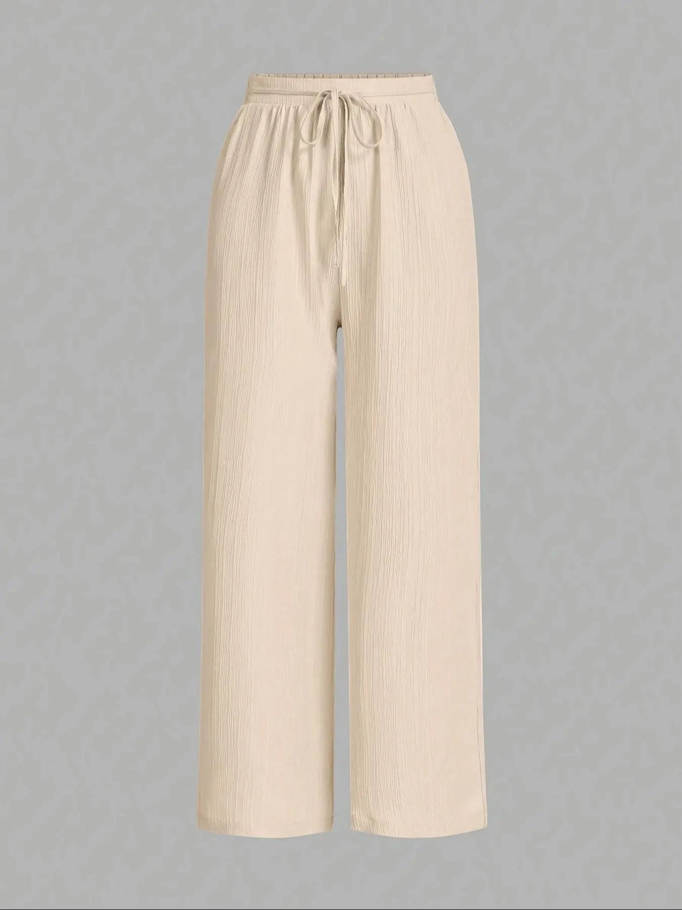 3-Piece Set: Women's Solid-Color Wide-Leg Pants