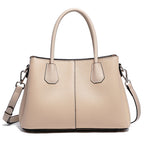 Women’s White Leather Top Handle Bag