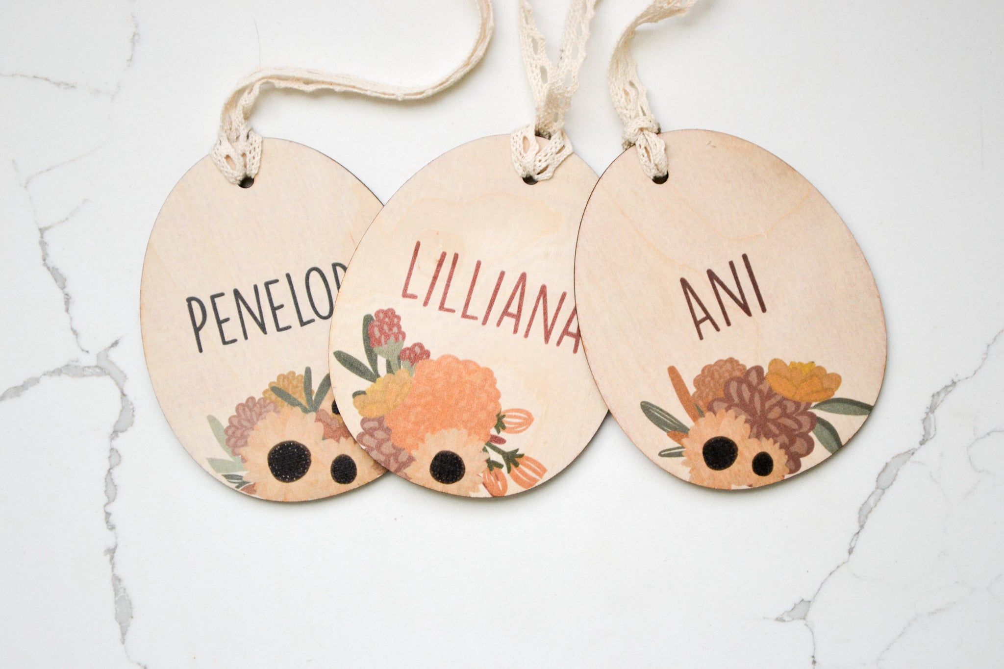 Sunflower Easter Basket Name Tags