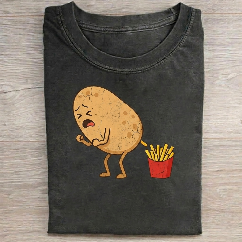 Funny fried potato T-shirt