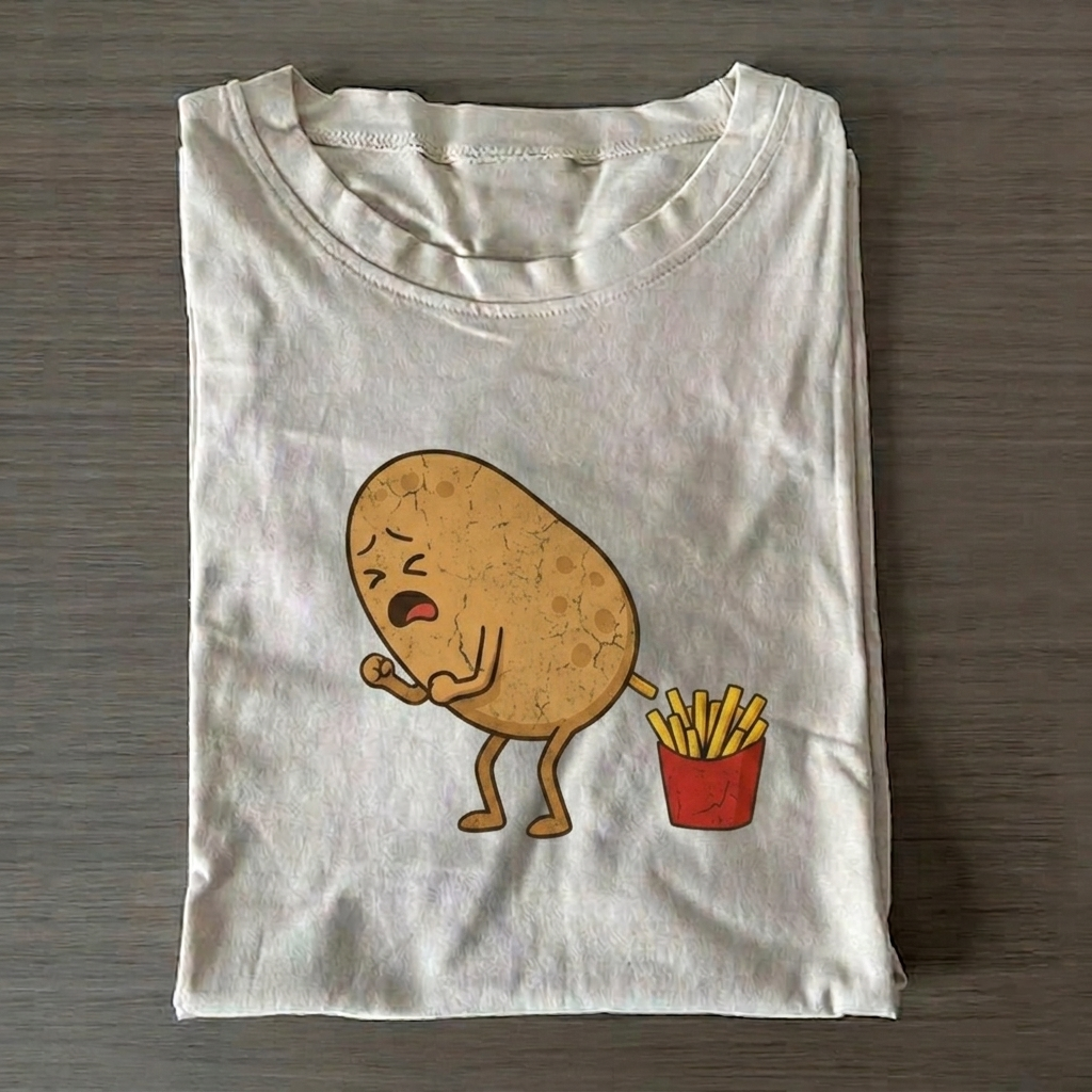 Funny fried potato T-shirt