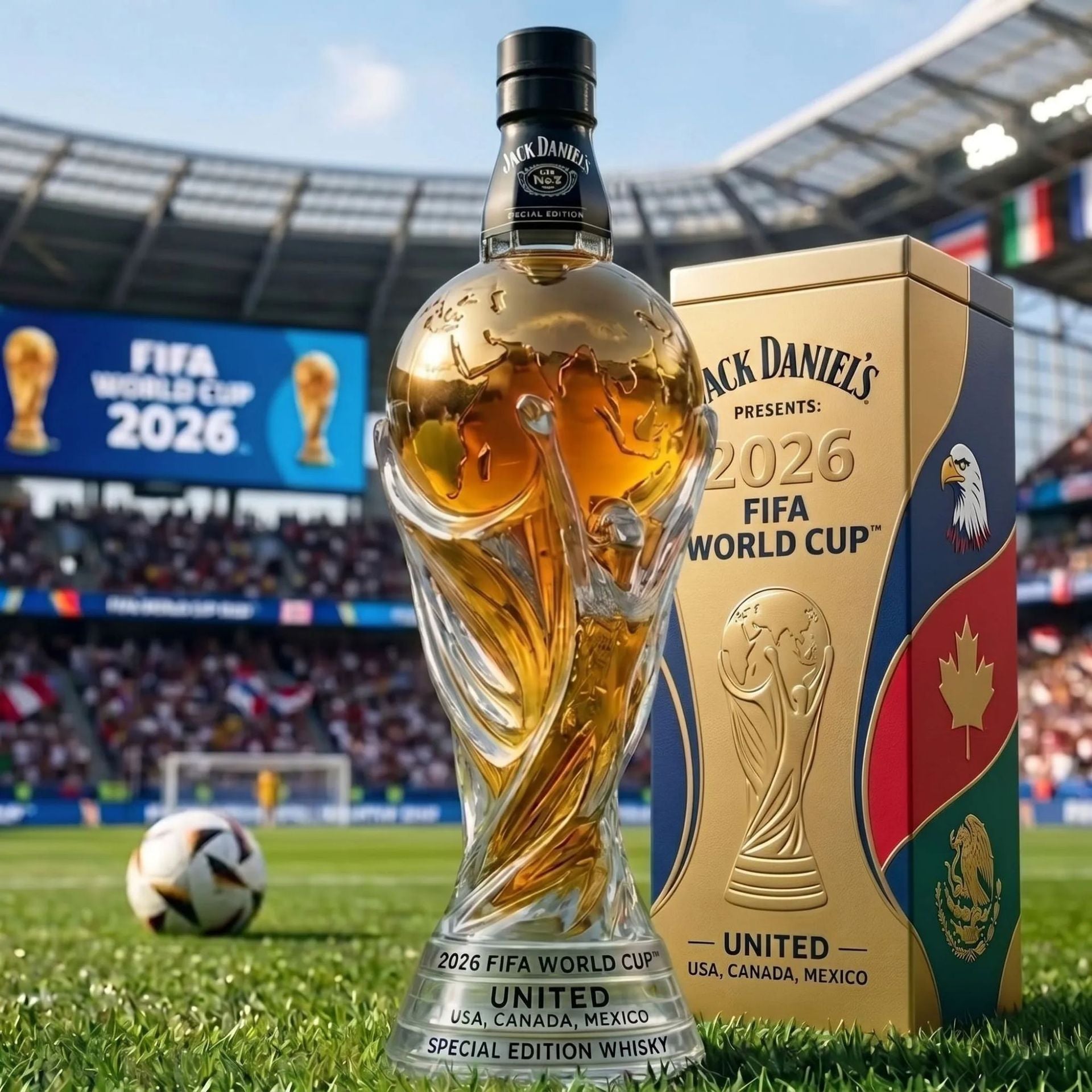 🔥HOT OFFER 49% OFF!📢⚽Special Edition Whisky Bottle for the FIFA World Cup 2026⚽